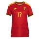 Billige Fotballdrakt Belgia Charles De Ketelaere #17 Replika Hjemmedrakt Dame VM 2026 Kortermet Billige Fotballdrakt Belgia Charles De Ketelaere #17 Replika Hjemmedrakt Dame VM 2026 Kortermet